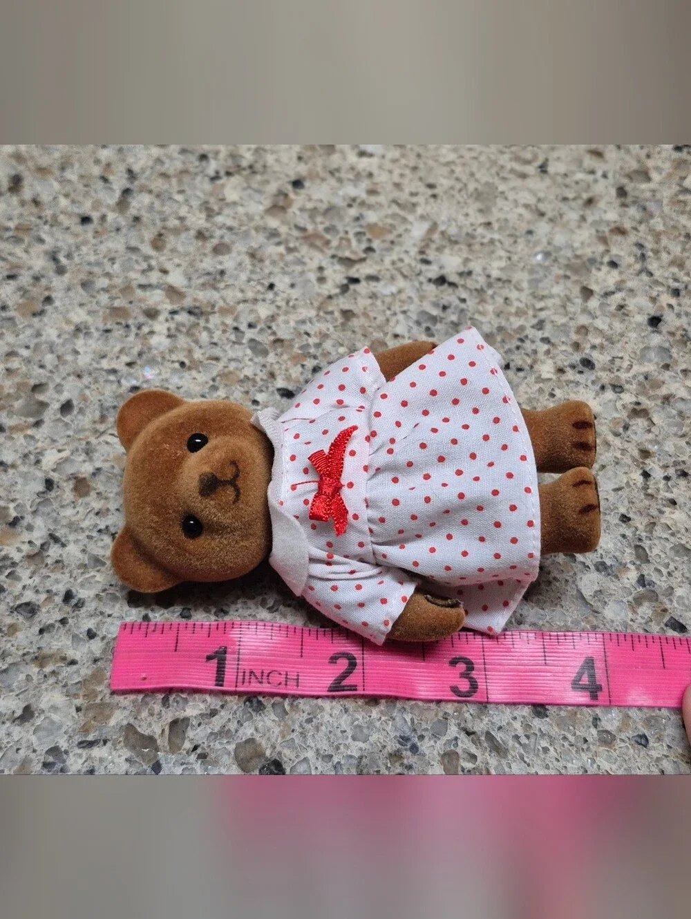 Vtg 1986 Applause Teddy Bear Story CeCe and Dee-Dee Flocked Figures Boxed #19066